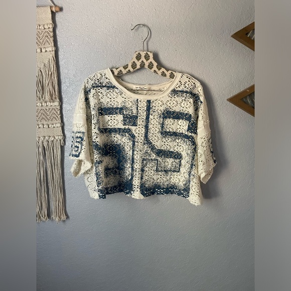 Free People Touchdown Tee Crop Top - Picture 3 of 3